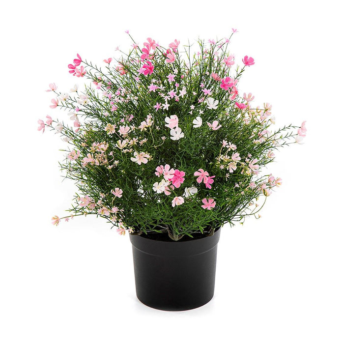 Kunstplant Gypsophila Bush met pot - Pink (48cm)