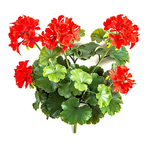 Kunstbloem Geranium rood 39cm - UV bestendig