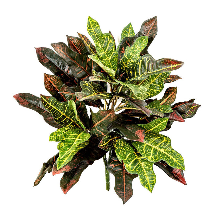 Kunstplant Croton Bush 50 cm (brandbestendig)