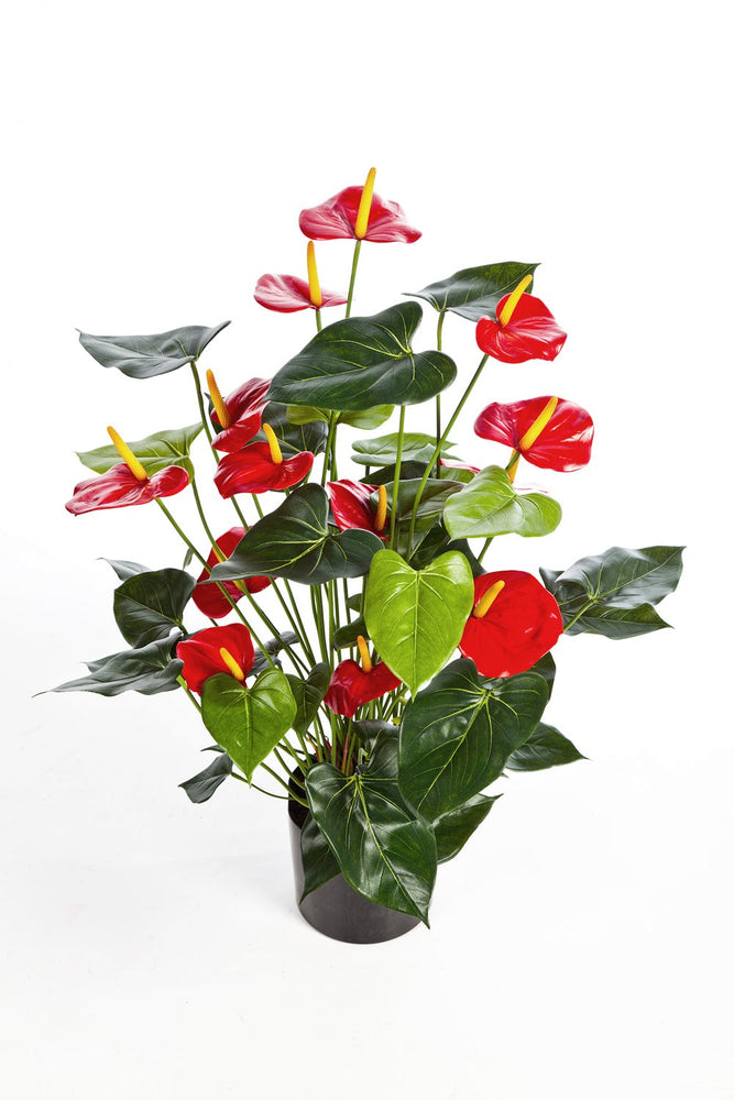 Kunstplant Anthurium Red Deluxe 78 cm