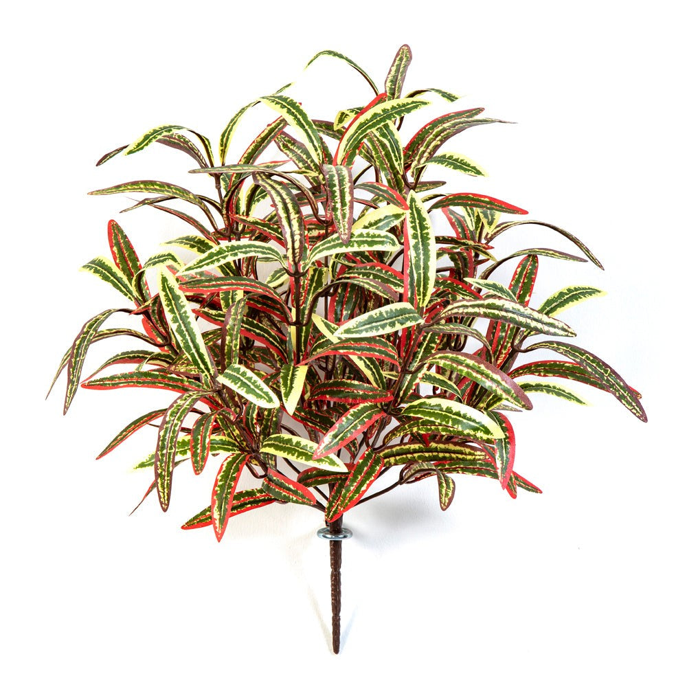 Kunstplant Spider Bush Green/Red 40 cm