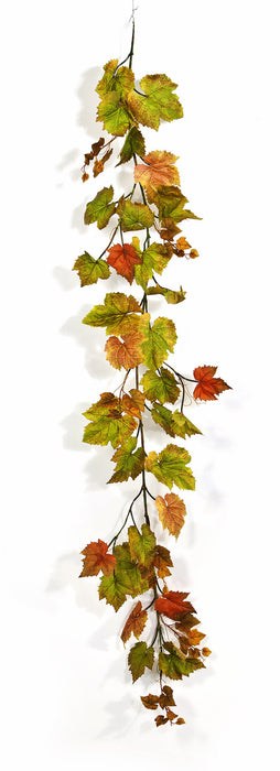 Kunst Hangplant Autumn Grape Leaf Garland 180 cm