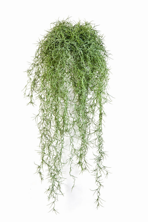 Kunst Hangplant Long Hair Bush Green 80 cm